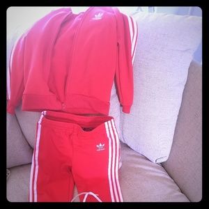 Track suit and matching shoes